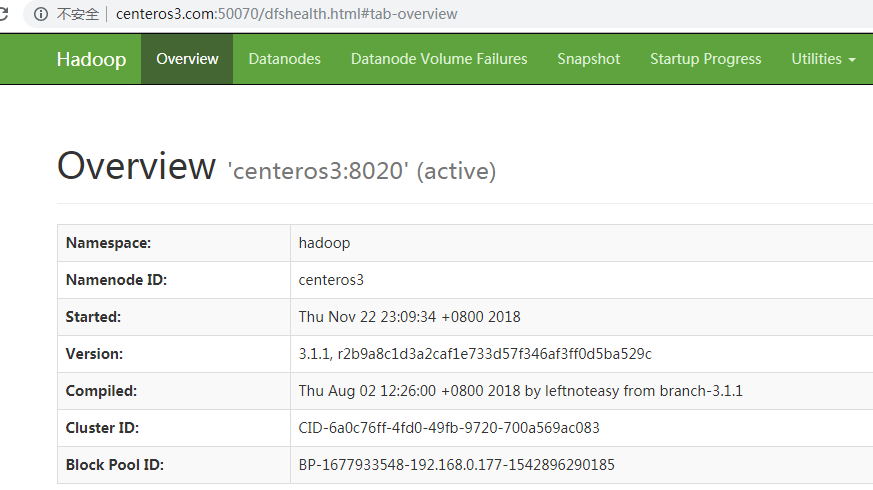 hadoop-HA安装