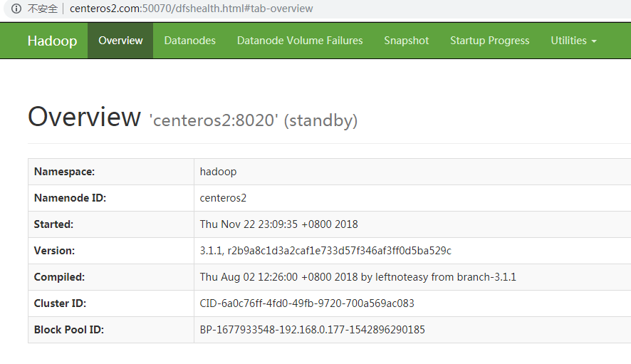 hadoop-HA安装